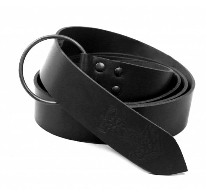 Bälte med Tors hammare, svart 