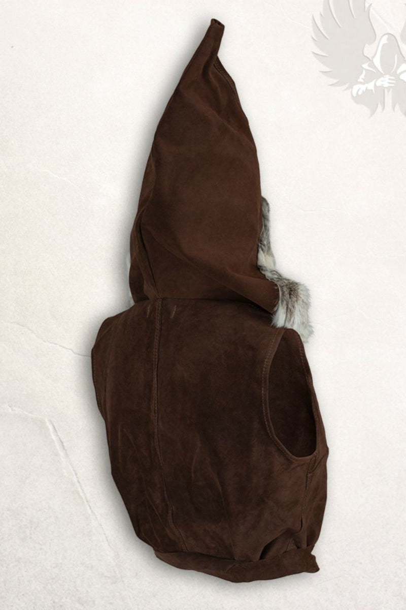 Leder top Jetta, donkerbruin