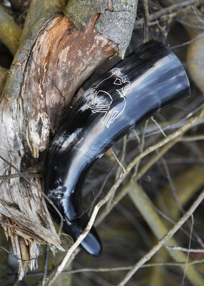 Drinkhoorn Odin met Sleipnir, 200-300 ml