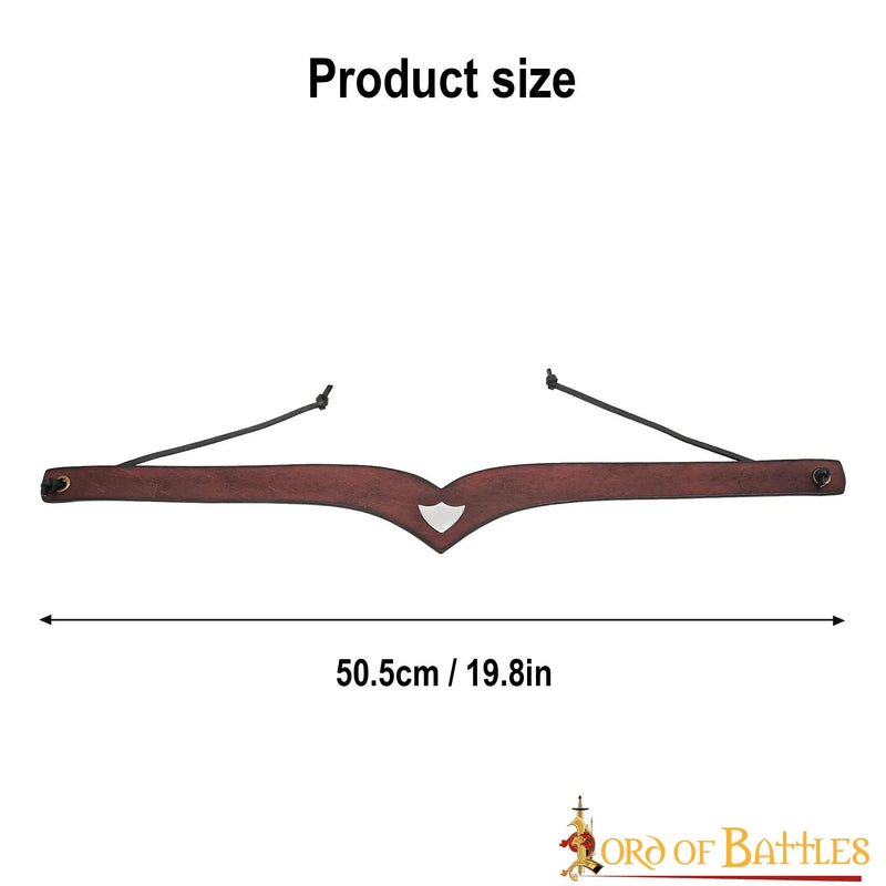 Skórzana korona Finwe, brązowy