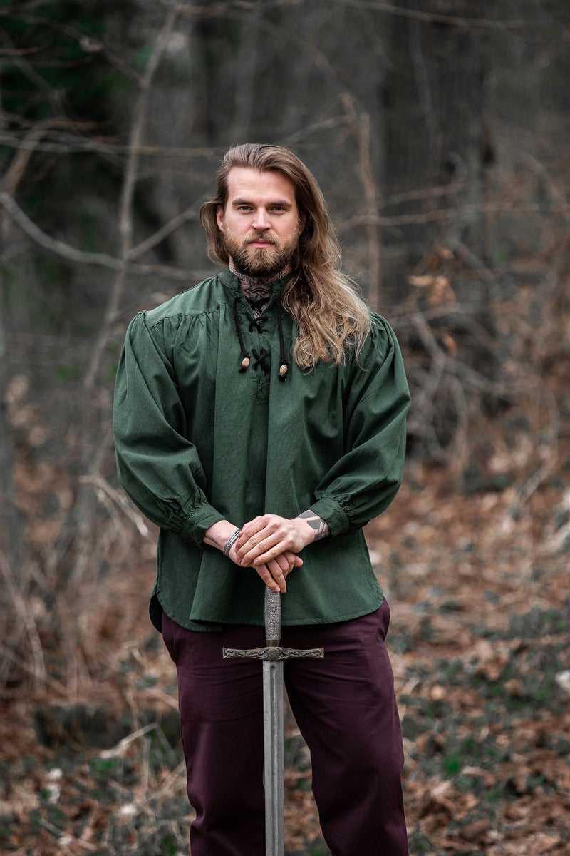 Średniowieczna koszula Georg, zielony