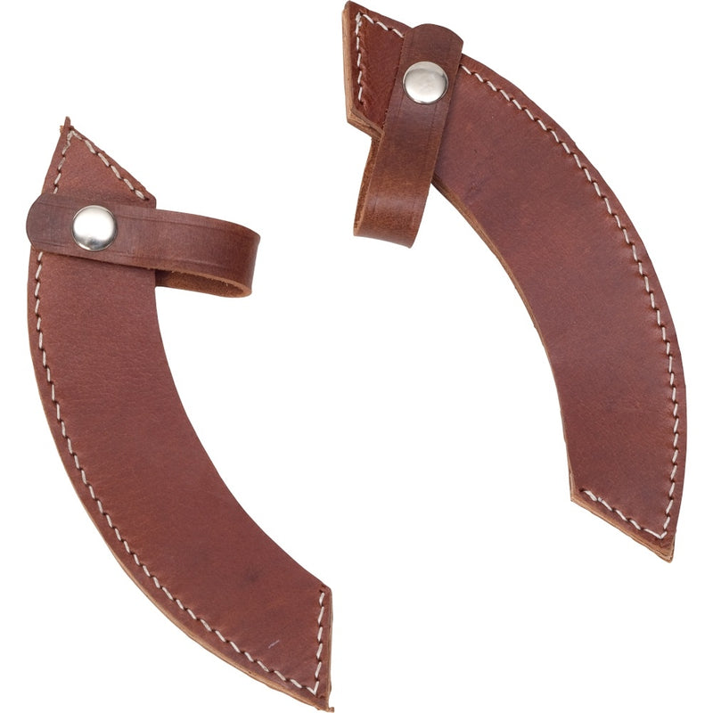 Double Viking axe with brass decoration, semi-sharp