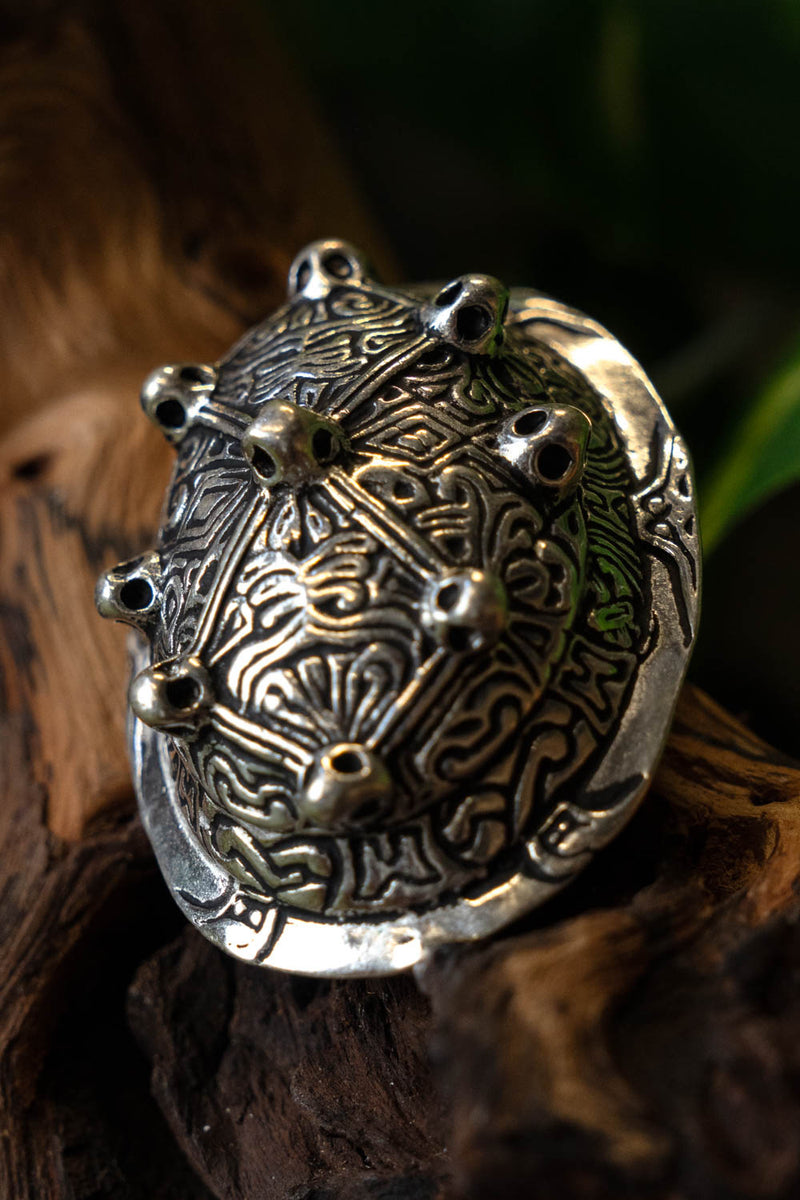 Viking tortoise brooch Dublin, silver-plated, price per piece