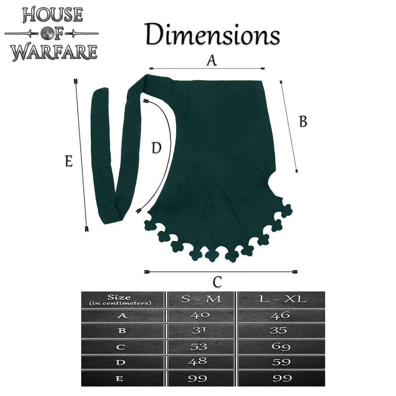 Flûte à bec tardive médiévale, laine, vert 