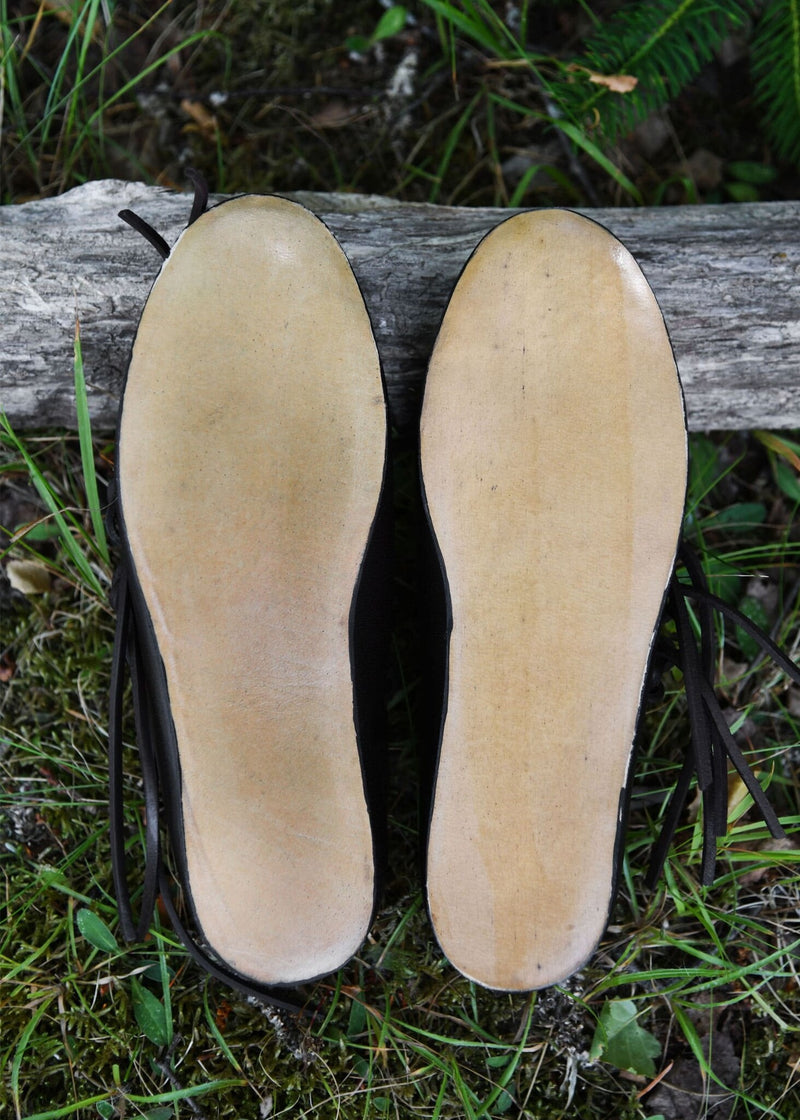 Chaussures à lacets, médiévales, brun 