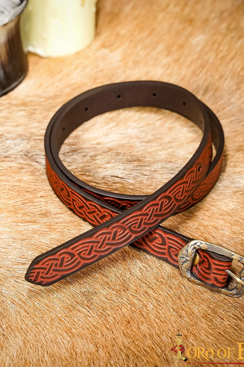 Celtic belt Maeve, 130 cm, brown