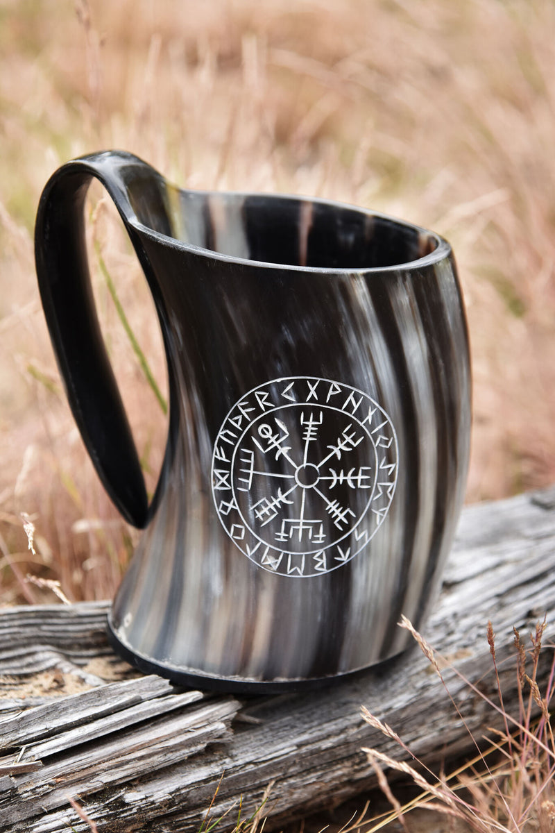 Bicchiere in corno Vegvisir, 650-1000 ml 