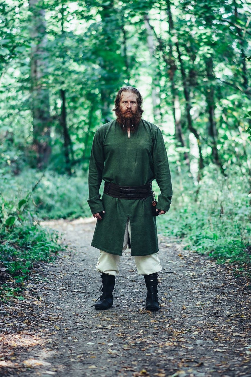 Lange Vikingtuniek Hvitserk, groen