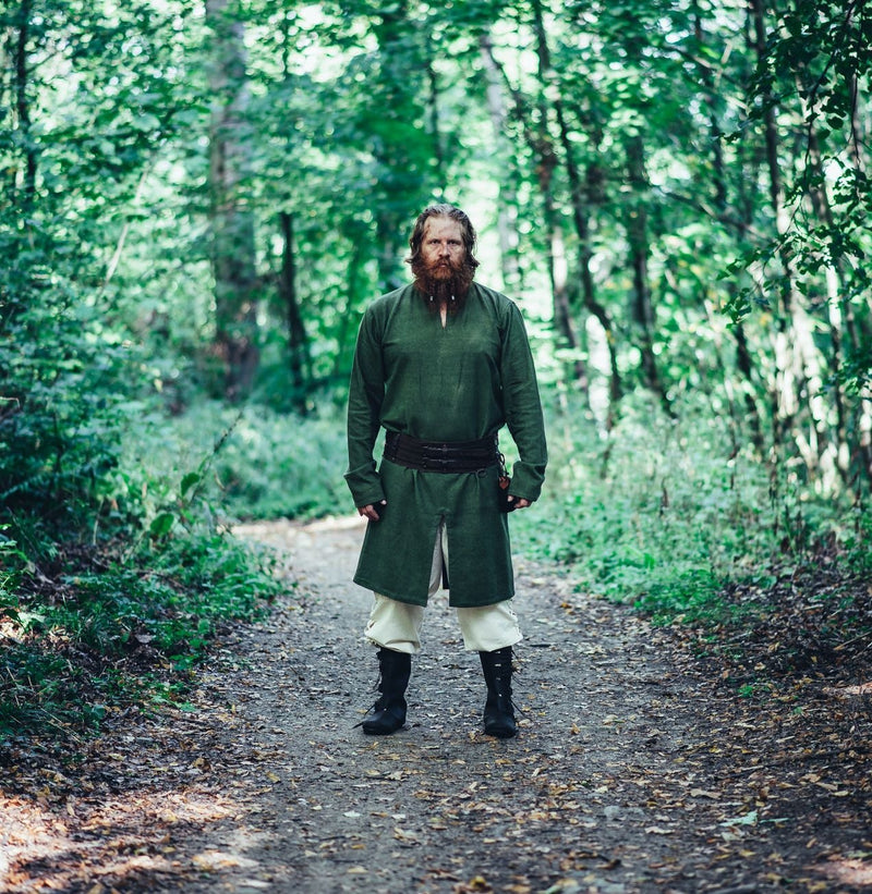 Lange Vikingtuniek Hvitserk, groen
