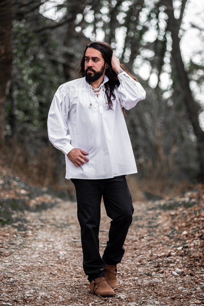 Medeltida skjorta, vit 