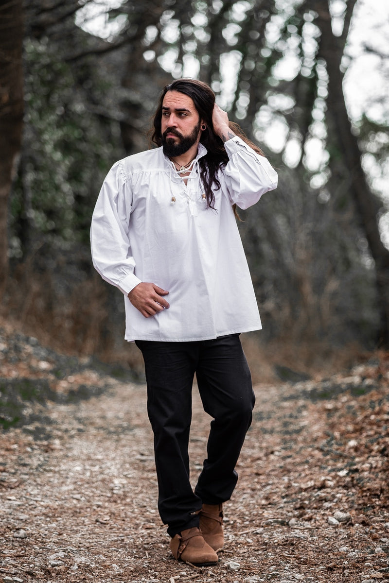 Medeltida skjorta, vit 