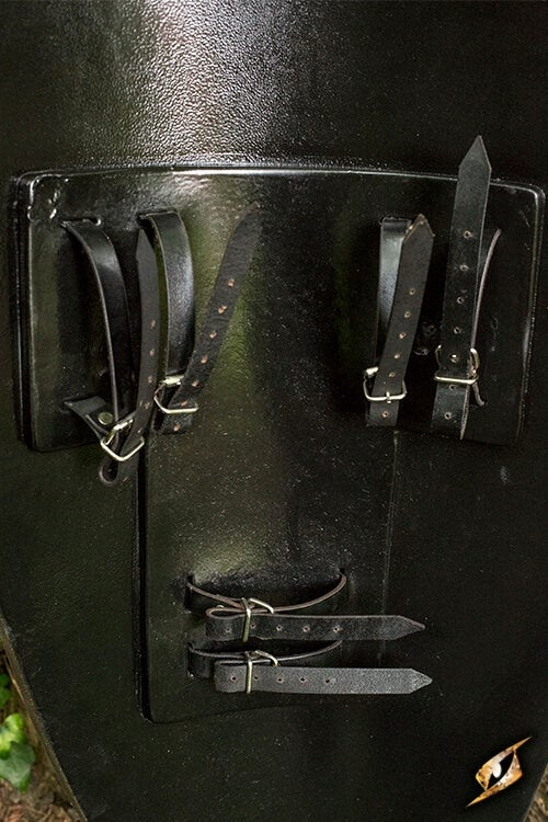 GN bouclier elfique rouge-blanc, 120 x 55 cm 