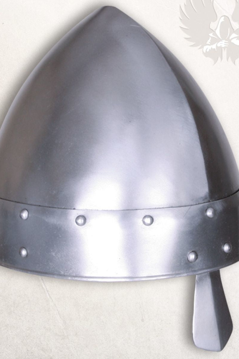 Norman Nose Hełm Baldric wypolerowany