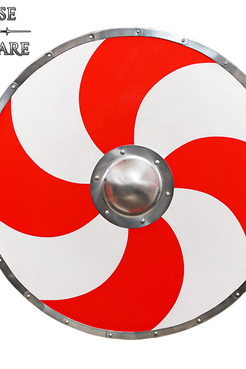 Vikingschild met zonnemotief