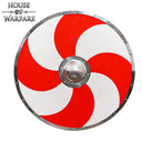 Wikingowa tarcza z motywem słonecznym