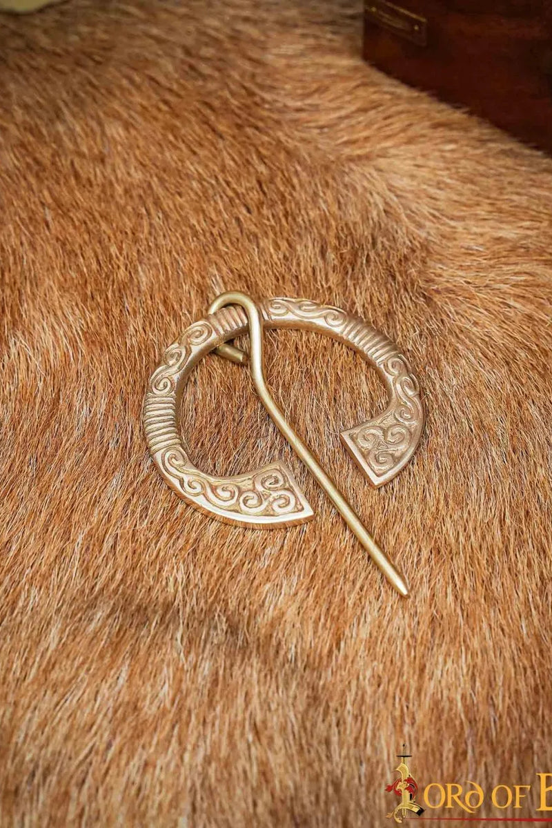 Keltische hoefijzerfibula, messing