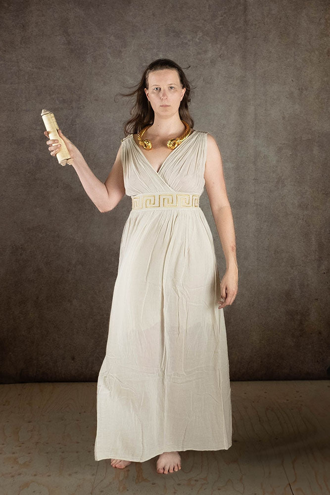 Godinnen jurk Penelope, crème