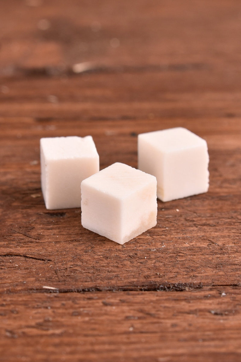 Benen dobbelsteen blanco, 3 stuks