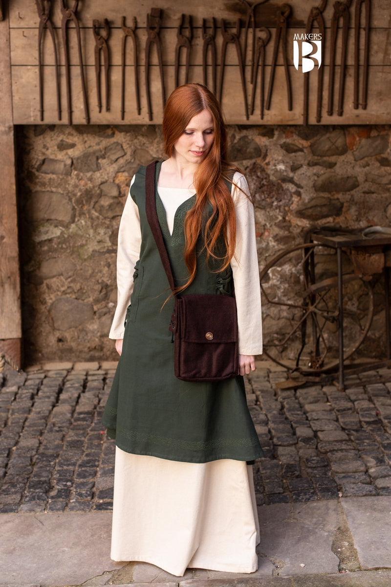 Wollen tas Juna, bruin