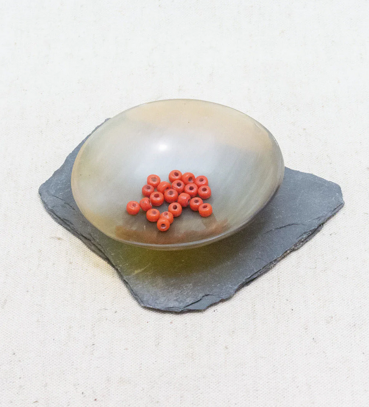 Glaskralen, 10 stuks, rood