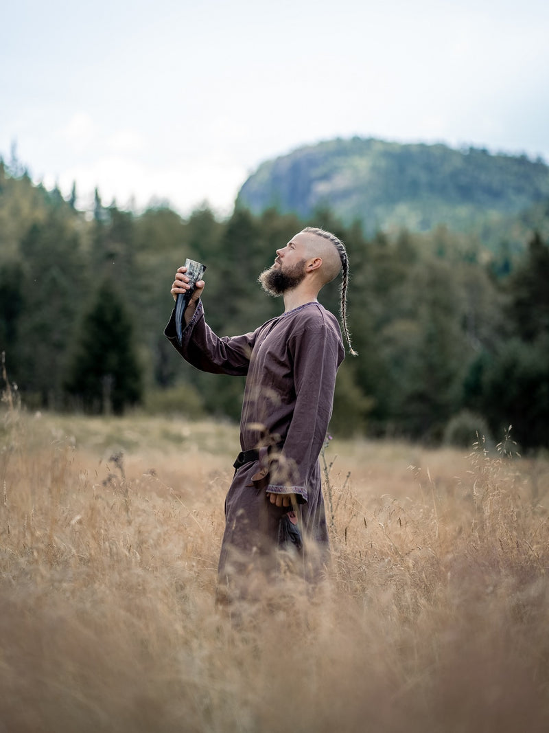 Keltische tuniek Finn, donkerbruin