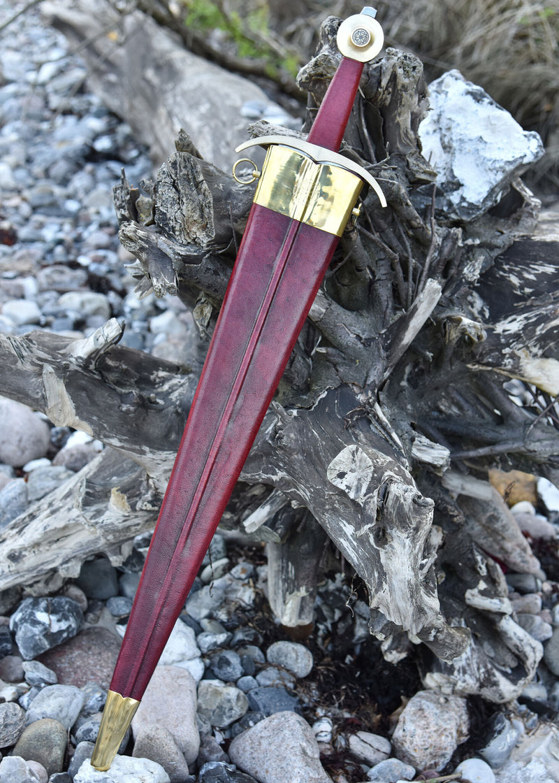 Filips IV zwaard met schede, 14e eeuw, semi-scherp