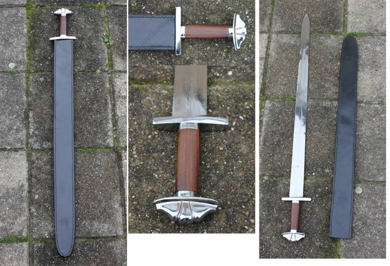 Espada vikinga Eostre, Petersen tipo A, semi-afilado 