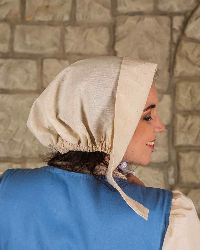 Middeleeuws kapje Anna, creme