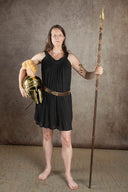 Godinnen Jurk Hera, kort, zwart