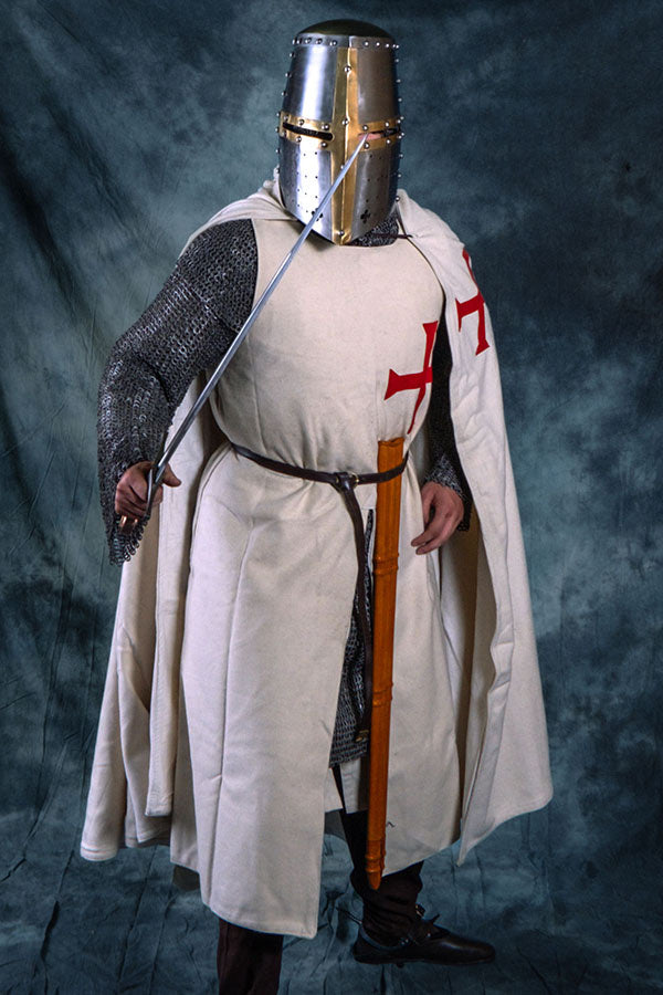 Historical templar surcoat, cream