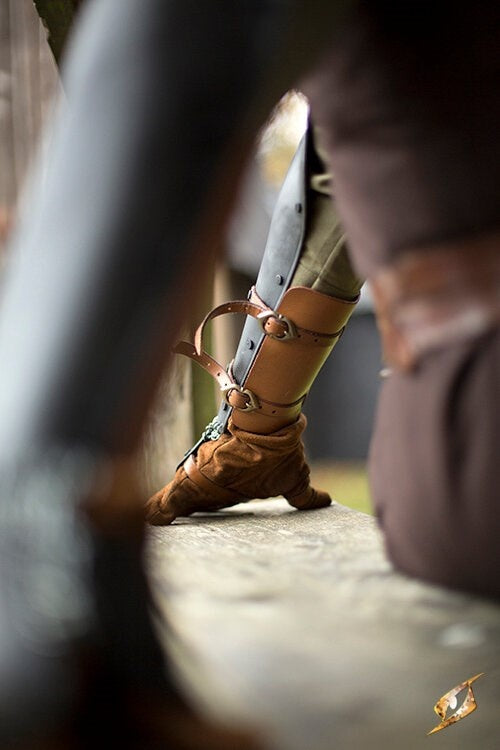 Bracers, forearm armor with chainmail, patinated, 1 mm