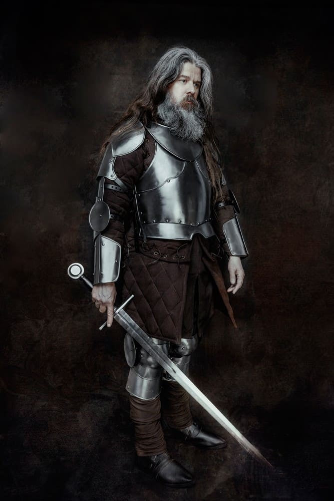 Cuisses, benpanser Gustav, sort, 1,2 mm 