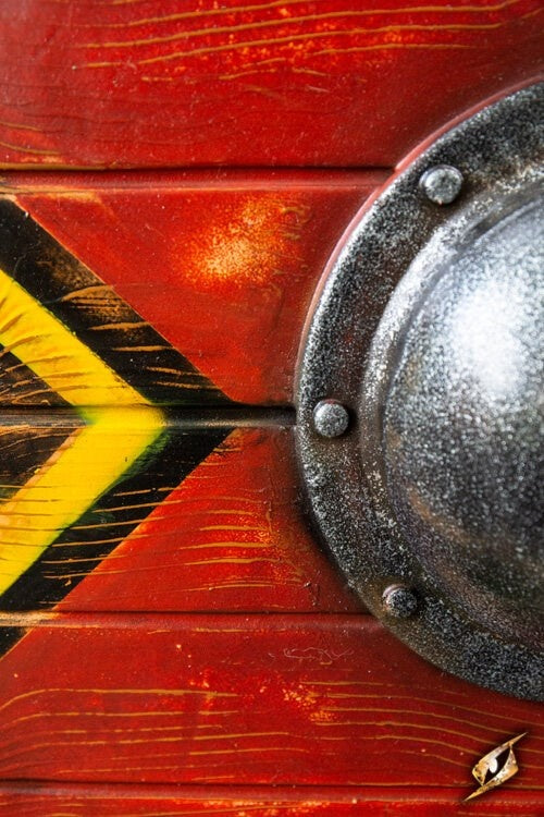 LARP schild Thegn, rood, 70 cm