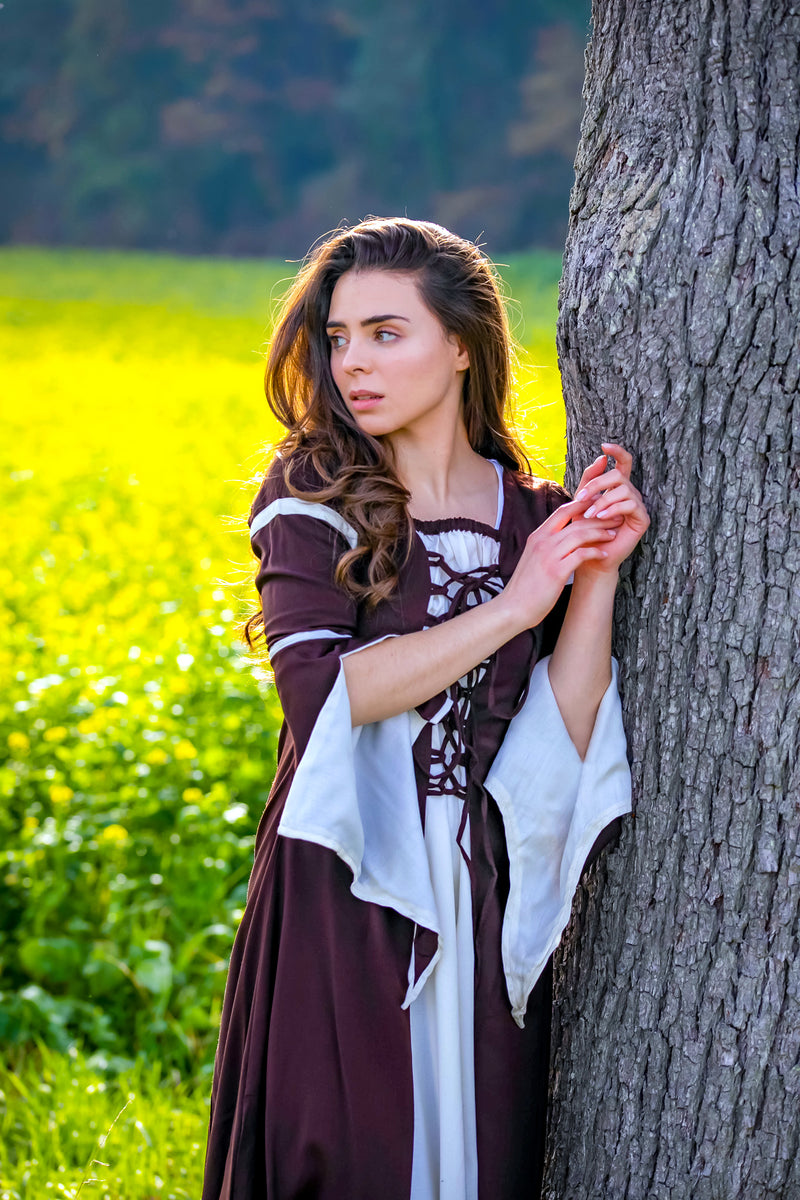 Klä Eleanora brun-vit 