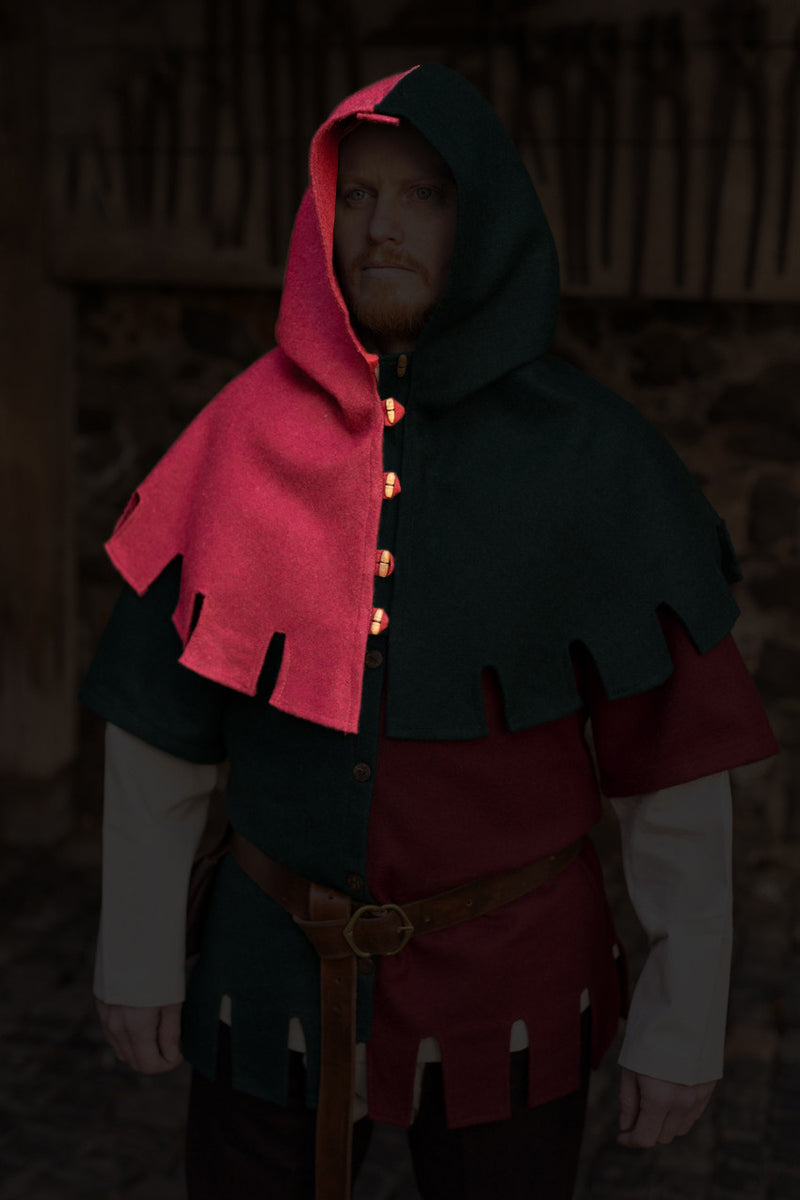 Chaperon Dangereuse, à droite, rouge, mélange de laine 