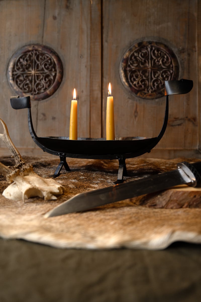 Candle holder Viking ship
