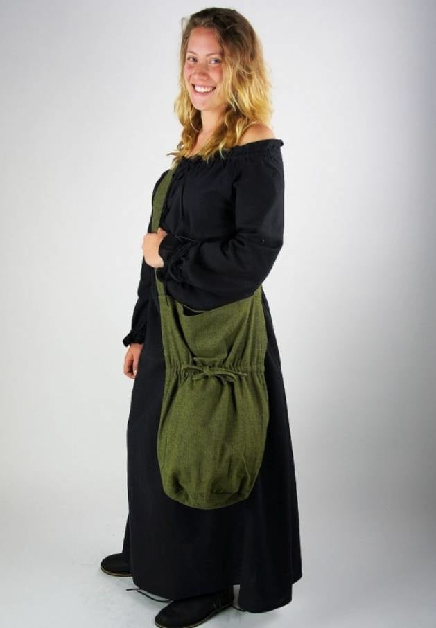 Textielen schoudertas, groen