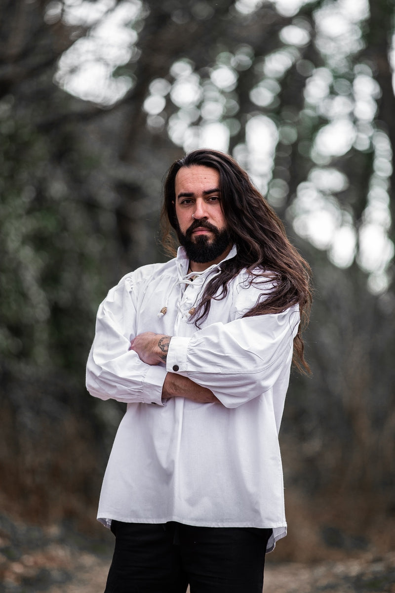 Medeltida skjorta, vit 