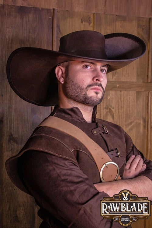 Musketiershoed Toledo, zwart