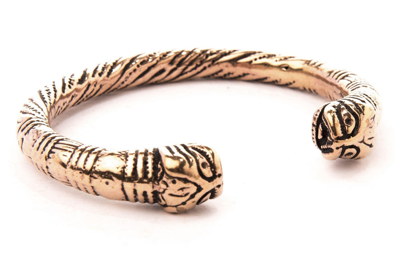 Viking armband Midgaardslang, brons