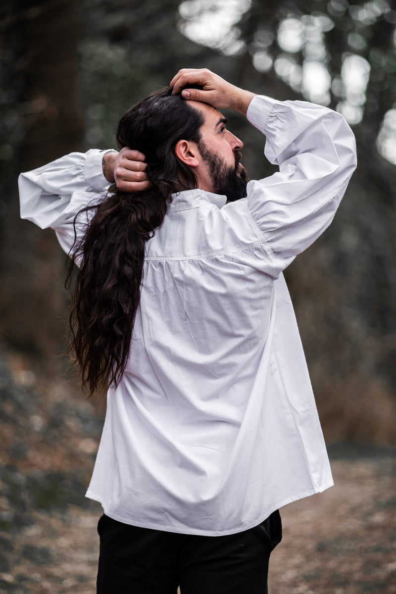 Medeltida skjorta, vit 