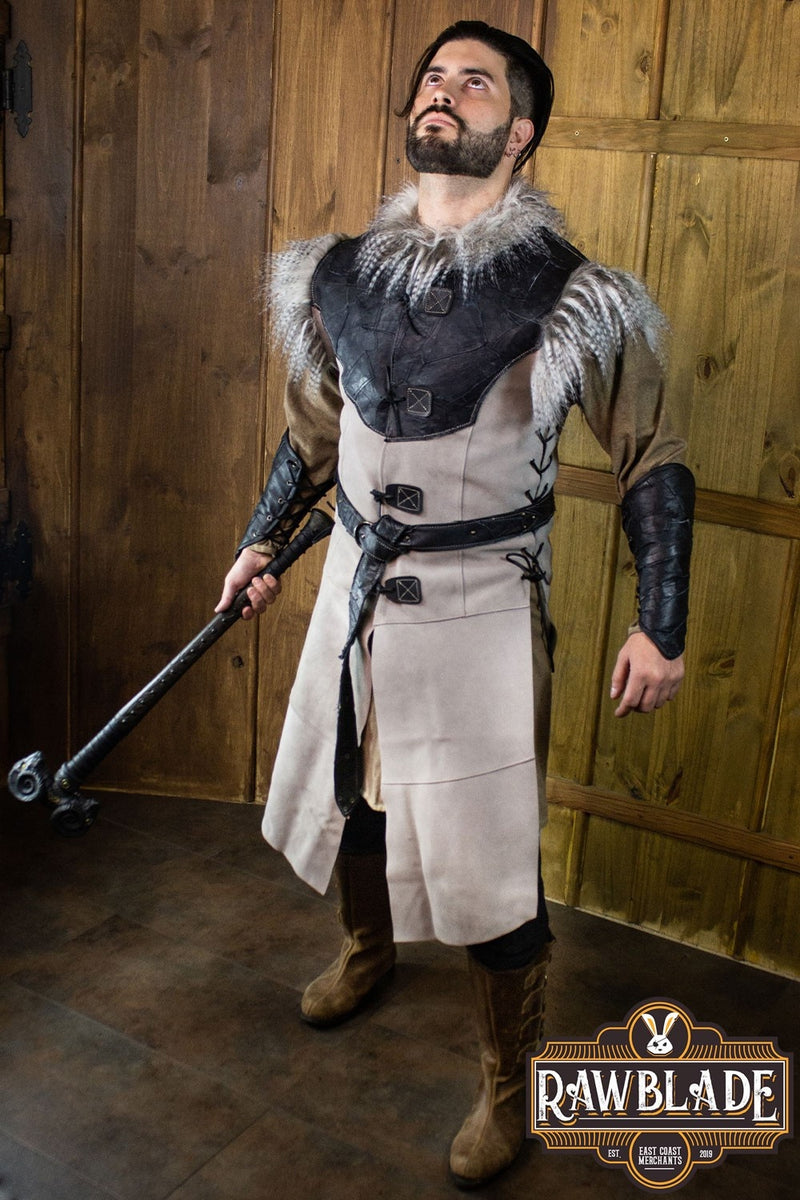 Eulenlederwams, schwarz-grau 