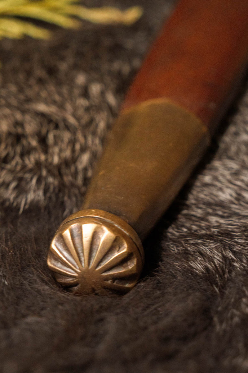 Tysk quillon-dolk med skede, 16. århundrede, halvskarpt 