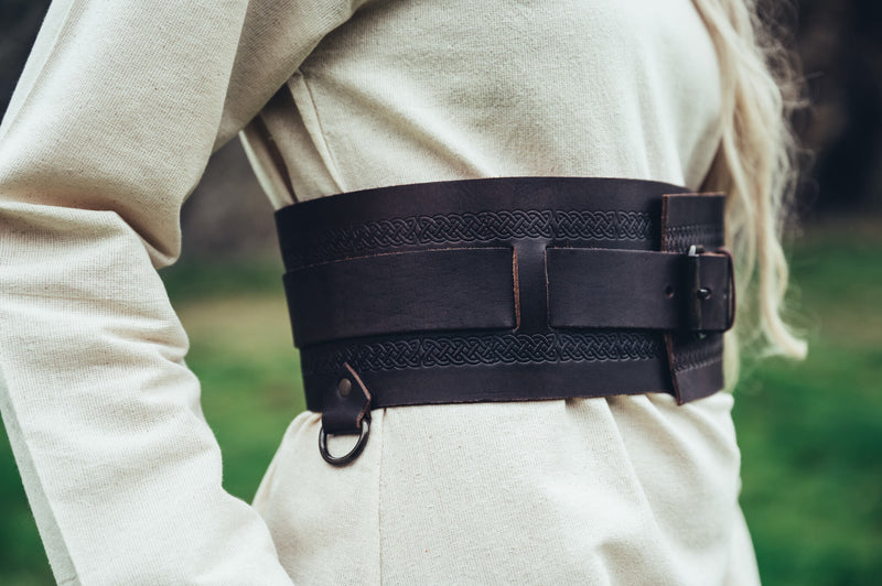 Viking riem Sigrid, donkerbruin