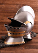 Tudor burgonet met falling buffe, 1.3 mm