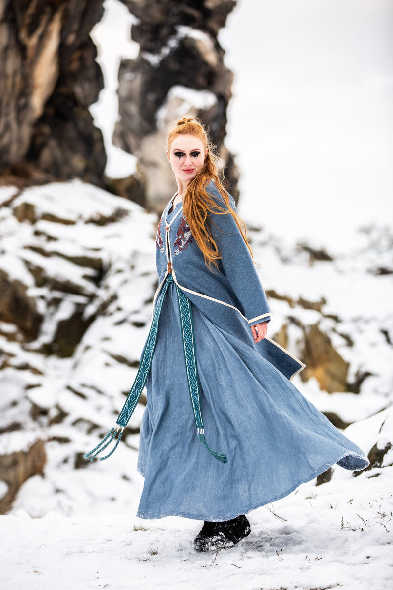 Viking Kaftan Skadi, niebieski