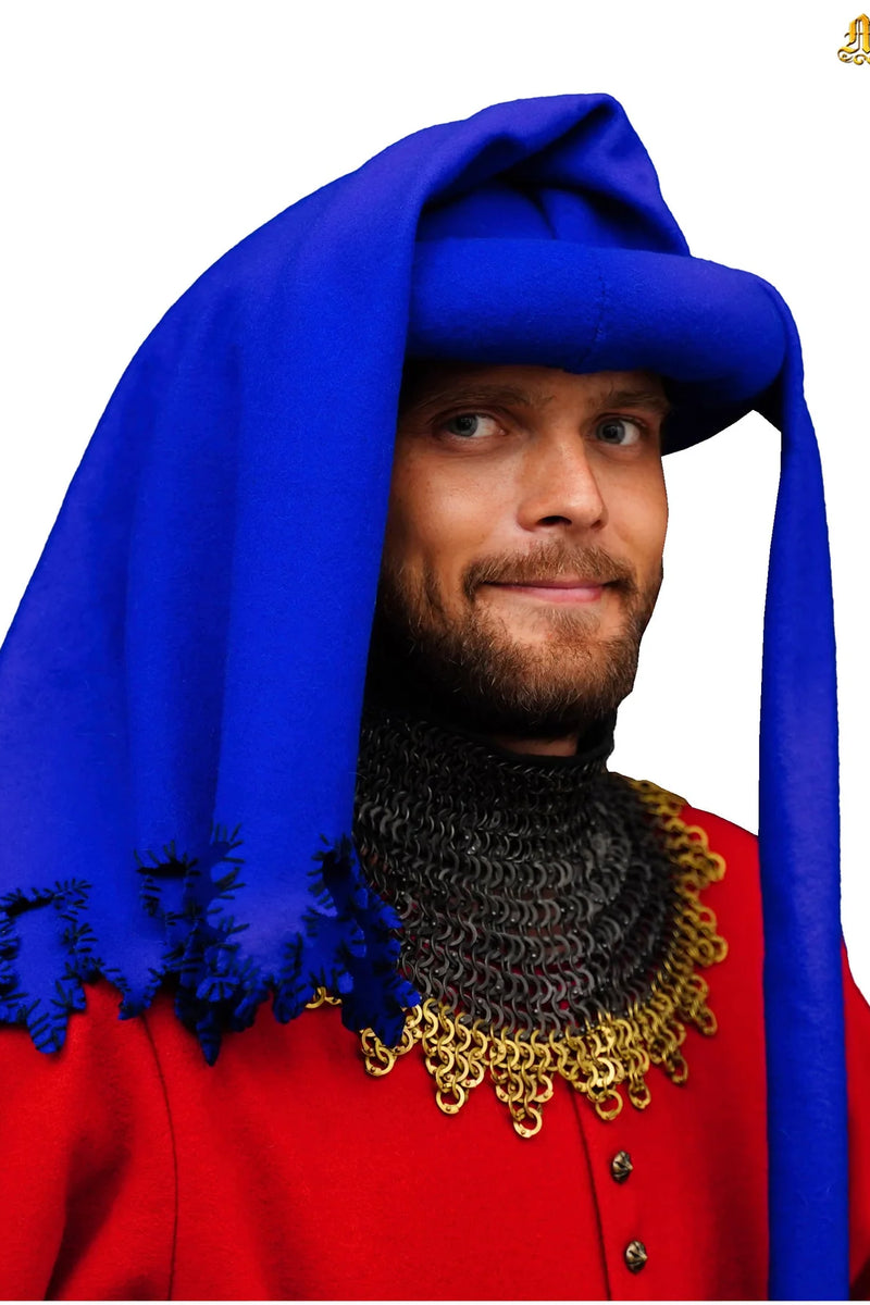 Kaproen Jan van Eyck, wol, blauw