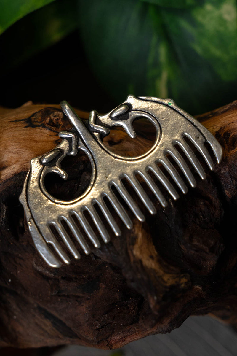 Vikingkam Ringerikestijl, verzilverd