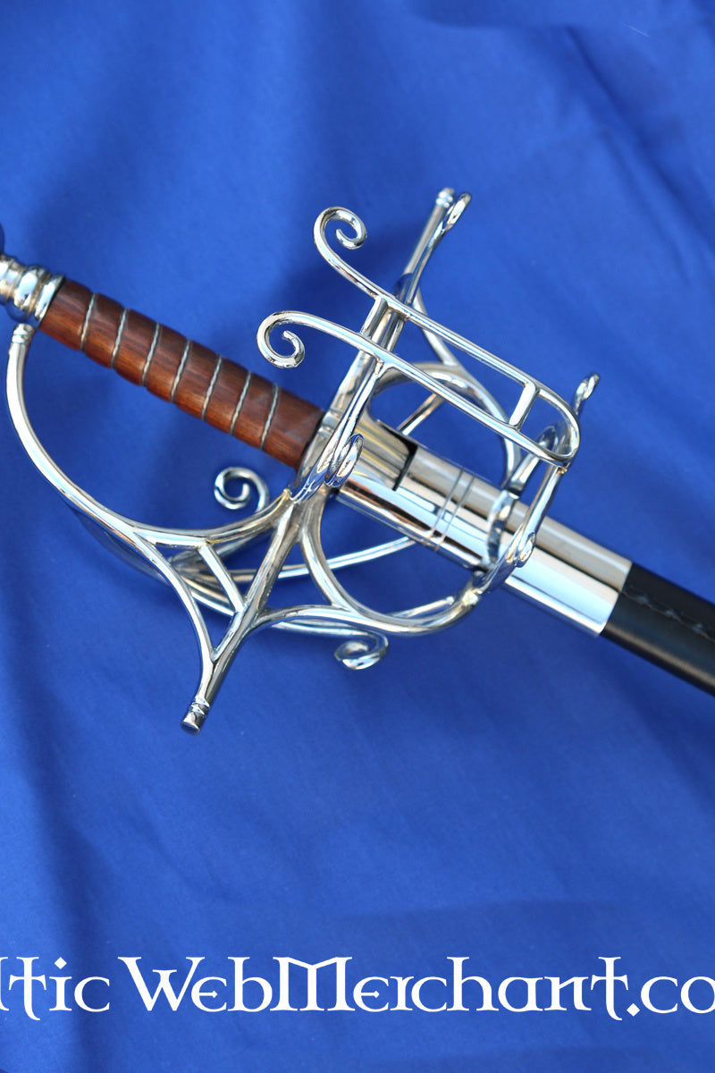 Espada ropera Siglo XVI con vaina, semi-afilado 