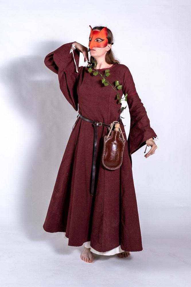 Veneziano maschera Vos, rosso-arancia 